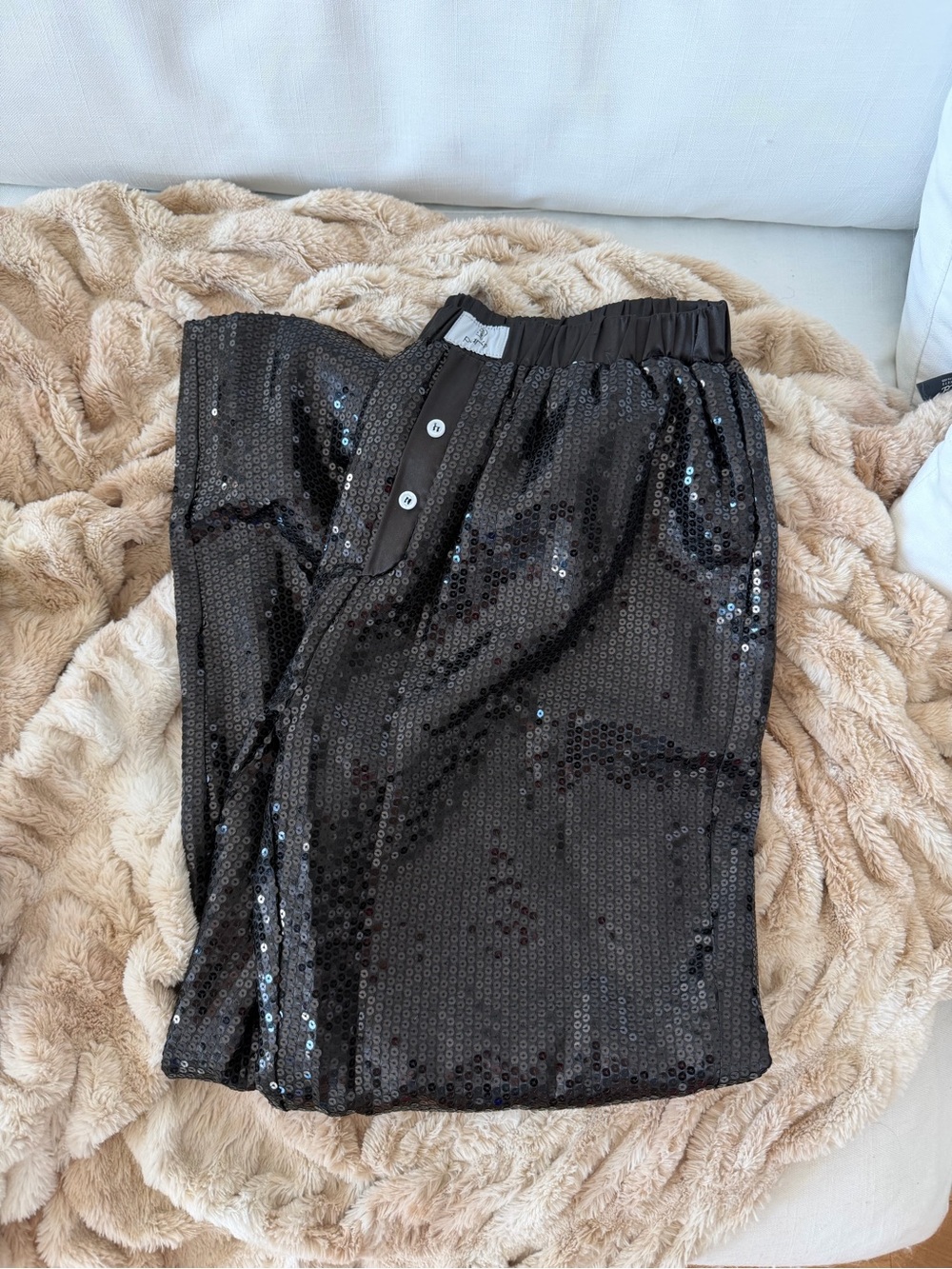 Parke Black Sequin Pants